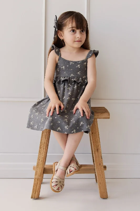 Organic Cotton Molly Dress - Lulu Bloom Lava