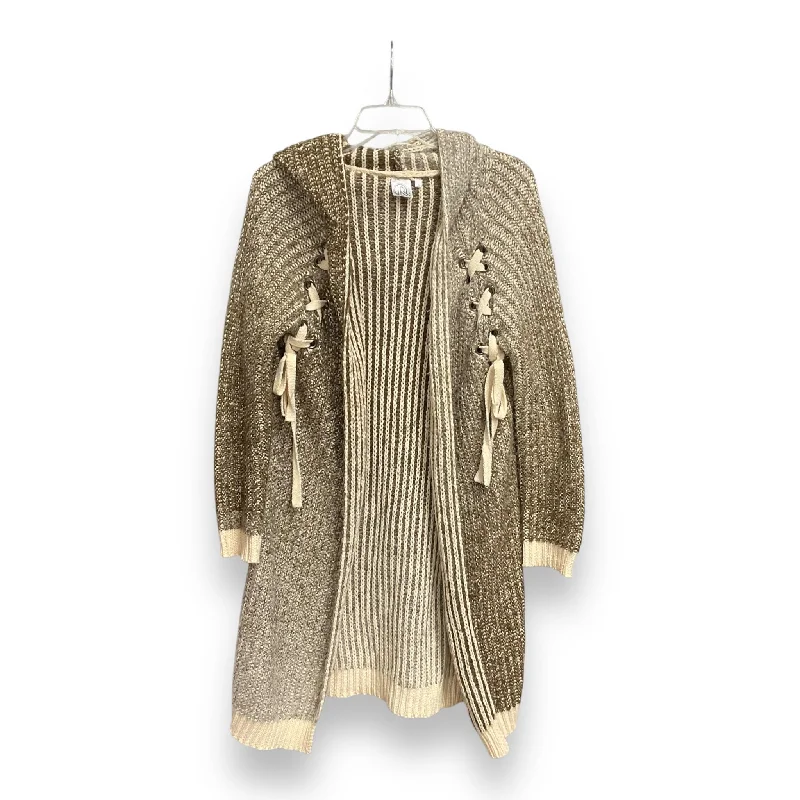 Cardigan By Clothes Mentor In Taupe, Size: Xl