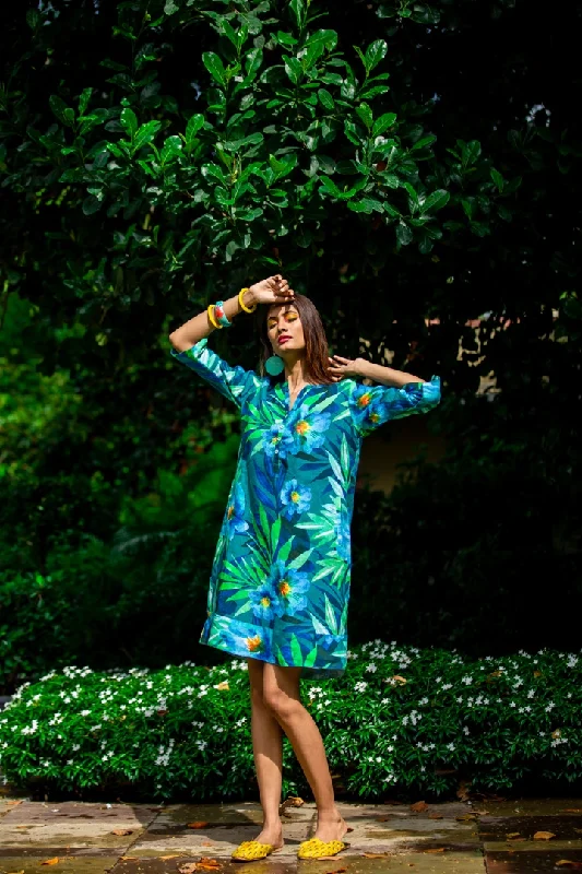 Jambo Linen Multi Tunic Dress