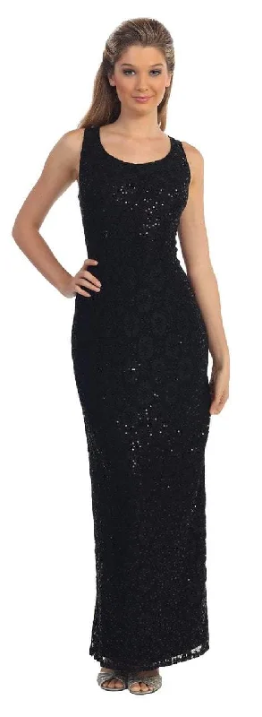 Dancing Queen 9093 Sequined Lace Plum Dress with Jacket