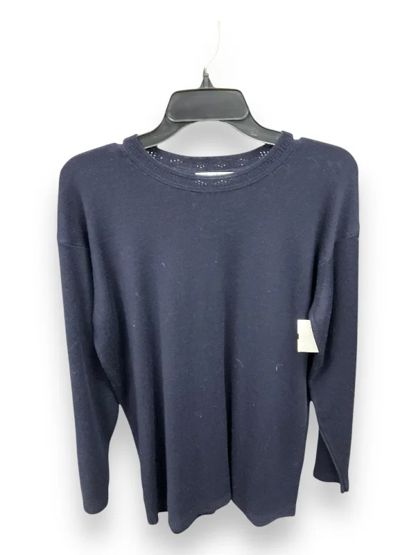 Sweater By Laura Ashley In Navy, Size: M