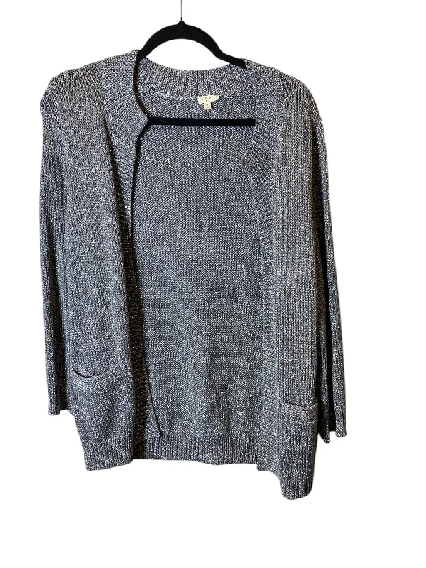 Cardigan By J. Crew In Silver, Size: M