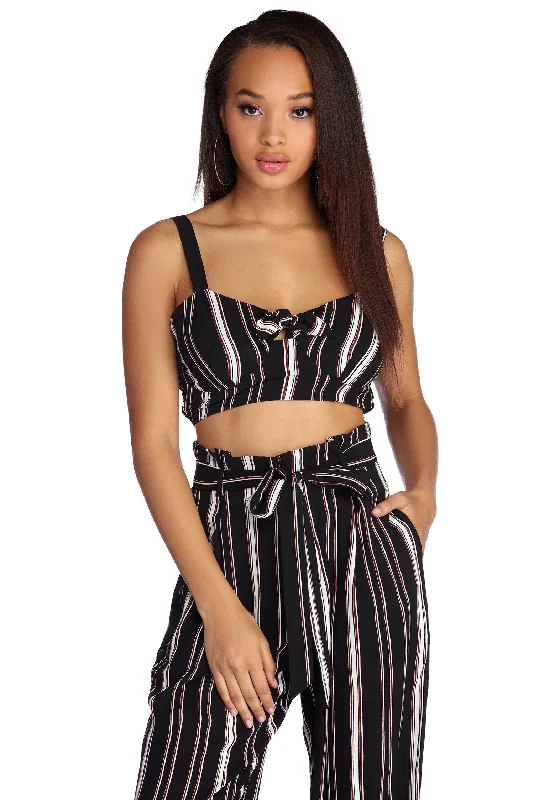 Set In Stripes Crop Top