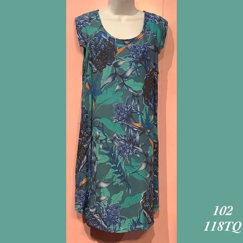 Rainbow Jo Floral Mumu Midi Dress with Sleeves & Pockets - 102 - 118TQ