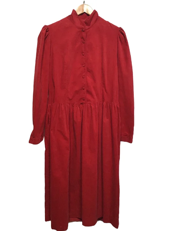 Laura Ashley 60s Corduroy Dress (L)