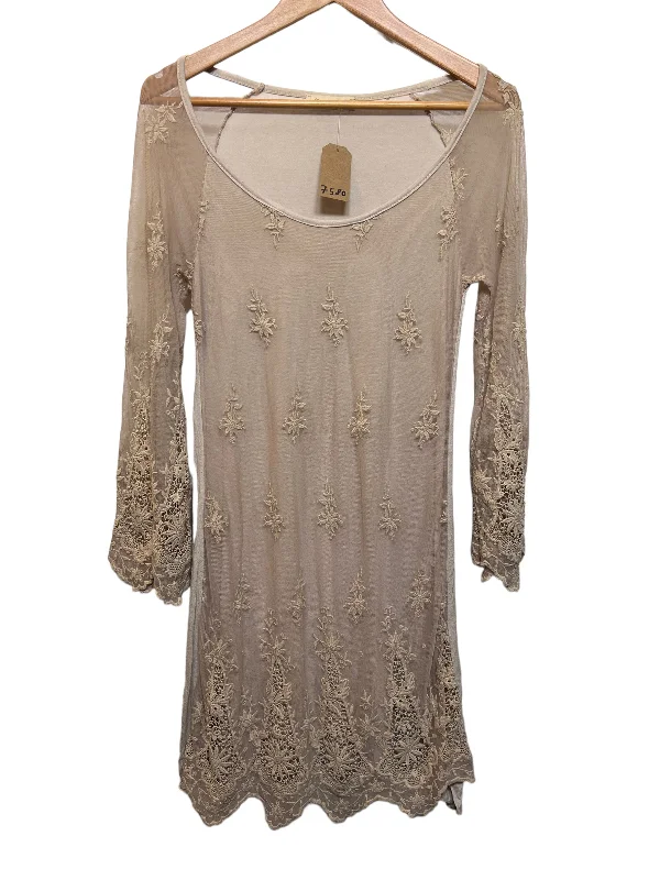 Marina Grey Dark Cream Dress (Size S)