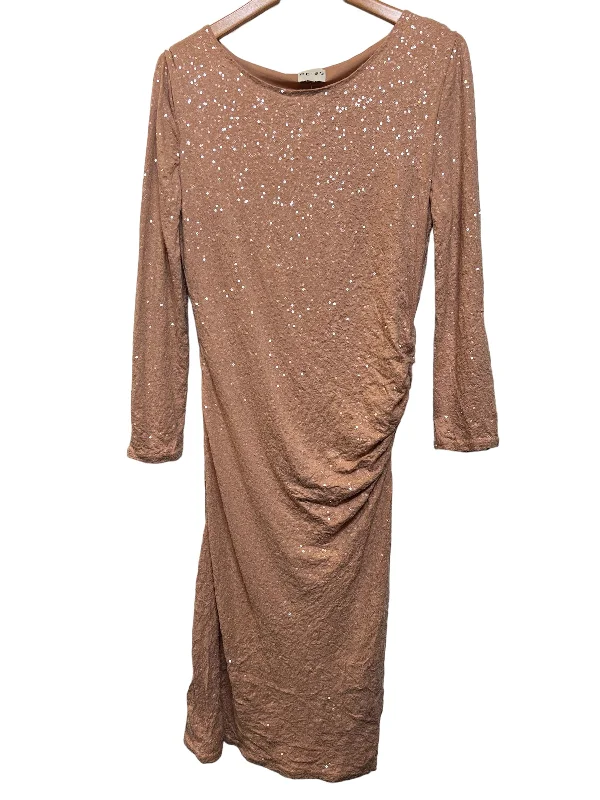 Reiss Womens Cream Dress (Size L)