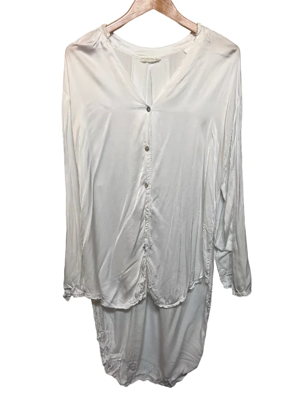 Women’s White Silk Dress (Size L)