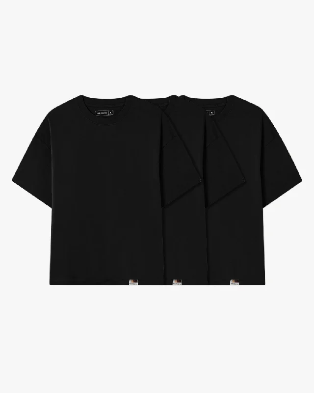 BASIC TEE BLACK 3XPACK