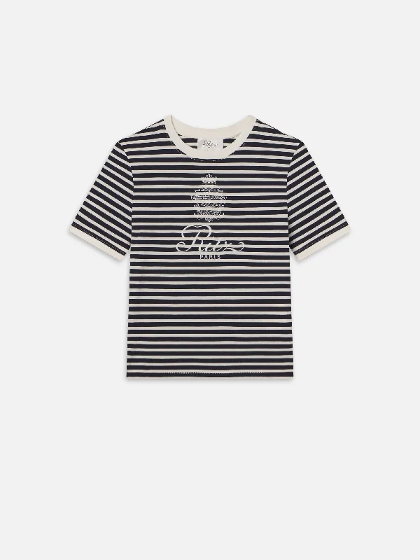 Ritz Striped Baby Tee -- Navy Multi